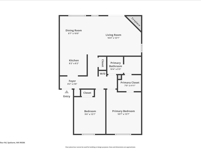 Unit style 2B floor plan